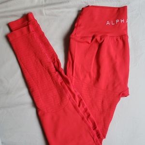Alphalete Formula Red Revival Leggings